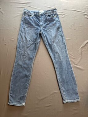 PAIGE Hoxton Ankle Light Blue Denim Jeans Size 30 High Rise Ankle